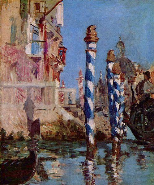 Edouard Manet Canale Grande in Venedig Spain oil painting art